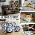 thumbnail image 5 of Xoenoiee Palm Tree Print Recliner Sofa Cover, Stretch Reclining Couch Covers with Pockets, Washable Lazy Boy Recliner Slipcovers, Leakproof Sofa Protector for Kids, Pets, Dog and Cat, 5 of 7