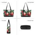 thumbnail image 6 of FORMRS Canvas Laptop Tote Bag for Women with 15.6" Computer Compartments Shoulder Handbag, Red Apple Pattern, 6 of 7