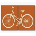 thumbnail image 3 of PixonSign Canvas Print Wall Art Simplistic Bike Model with Orange Background Kids Shapes Illustrations Modern Art Chic Urban Multicolor Ultra for Living Room, Bedroom, Office - 16"x24"x2, 3 of 5