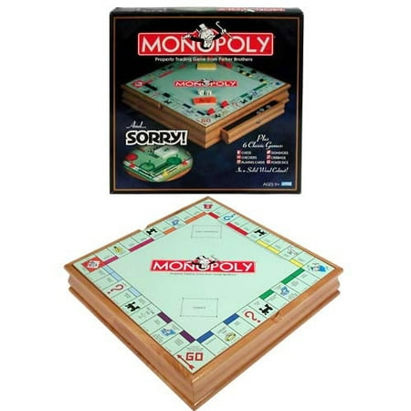 Monopoly/Sorry! Wood Set, Plus Six Classic Games