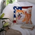 thumbnail image 3 of Carolines Treasures BB9703PW1414 Akita Patriotic Fabric Decorative Pillow  14Hx14W multicolor, 3 of 4