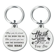 Yobent Appreciation Gifts for Coworker, Christmas Gifts for Coworker, Employee Thank You Keychain Bulk
