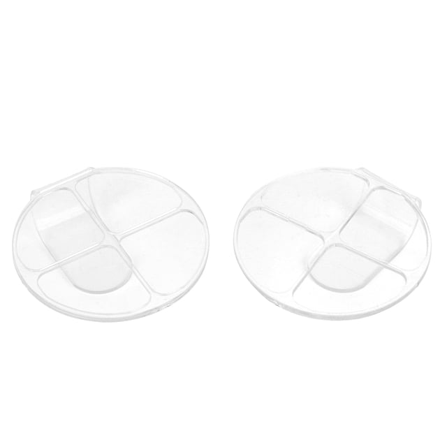 Paleta de maquillaje acrílico, paleta acrílica transparente de mano, paleta de maquillaje de mano, herramientas de maquillaje muy versátiles