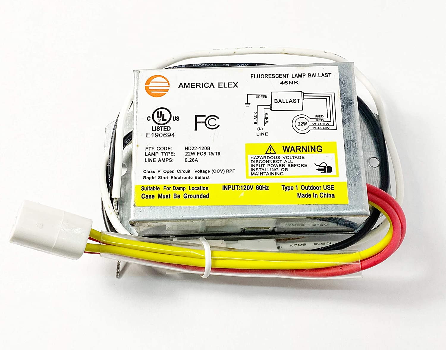 22 Watt Circline Ballast HD22120B