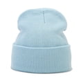 thumbnail image 4 of DJN Women's Solid Color Skull Knit Beanie Winter Warm Hat for Cold Weather Light Blue A, 4 of 4