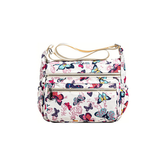 Bolso Bandolera De Tela De Gran Capacidad Para Mujer Malubero Blanco