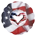 thumbnail image 1 of Next Innovations 101408001-FLAGHEART 10 in. Flag Heart Wind Spinner Yard Art, 1 of 4