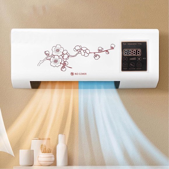 Wall Mounted Electric Heater 1400W Fast Heating Energy Saving Thermostat Overheat Protection Silent Wall Heater Towel Drying Portable Heater for Bathroom Bedroom Office Small Room Winter Use