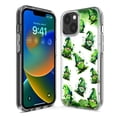 thumbnail image 2 of MUNDAZE Case for Apple iPhone 15 Hybrid Shockproof Slim Hard Soft TPU Shell Heavy Duty Protective Phone Cover - Gnomes Shamrock Lucky Green Clover St. Patrick, 2 of 5