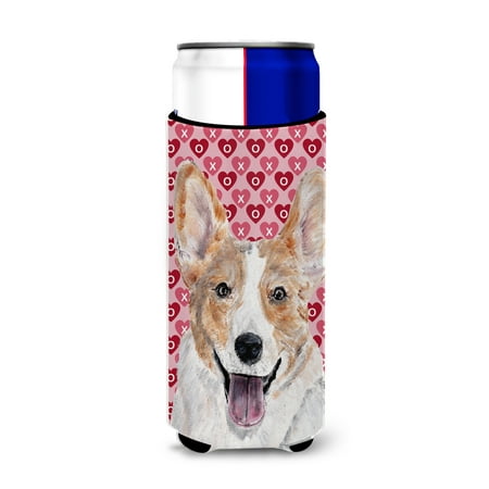 

Cardigan Corgi Hearts and Love Ultra Hugger for slim cans