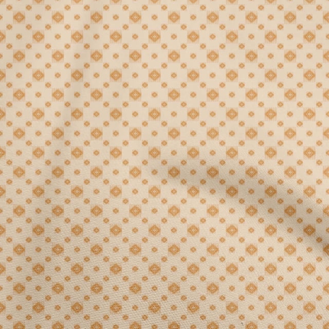 oneOone Cotton Silk Rust Brown Fabric Asian Ikat Sewing Craft Projects Fabric Prints By Yard 42 Inch Wide