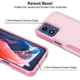 thumbnail image 5 of For Motorola Moto G Play 2024 Phone Case, Ebizware Dual Layer Shockproof Case Heavy Duty Full Body Protective Cell Phone Cover for Moto G Play 2024, Rose Gold, 5 of 11