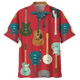 thumbnail image 2 of Camisa hawaiana con estampado 3D de guitarra colorida para hombre, blusa de verano de manga corta con estampado de instrumentos musicales y solapa con botones, 2 of 5