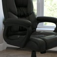 thumbnail image 5 of BizChair Flash Fundamentals Big & Tall 400 lb. Rated Black LeatherSoft Swivel Office Chair with Padded Arms, BIFMA Certified, 5 of 18