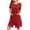 Red, variant on CFLVAEK Womens Cotton Robes Lightweight Short Sleece House Coats Loose Fit Zipper Robe with Pockets Casual Solid Color Sleepwear Black XXL
