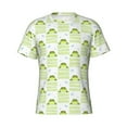 thumbnail image 4 of Qekee Frogs and Dragonflies Classic Fit T-Shirt Men's Shirt Men's Tight Short Sleeves for Exercise, Running, Mountaineering - Frogs and Dragonflies, 4 of 9