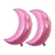 thumbnail image 1 of Wosthever 2 piezas Globos de cumpleaños Suministros para la casa Globo elástico en forma de luna Rosa Type3 NO3, 1 of 6