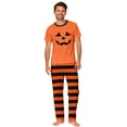 thumbnail image 3 of Grblisyd Matching Family Halloween Pajamas Set Cute Pumpkin Print Short Sleeve Top and Pants 2-Piece PJS for Adults and Kids Holiday Family Pajamas, 3 of 8