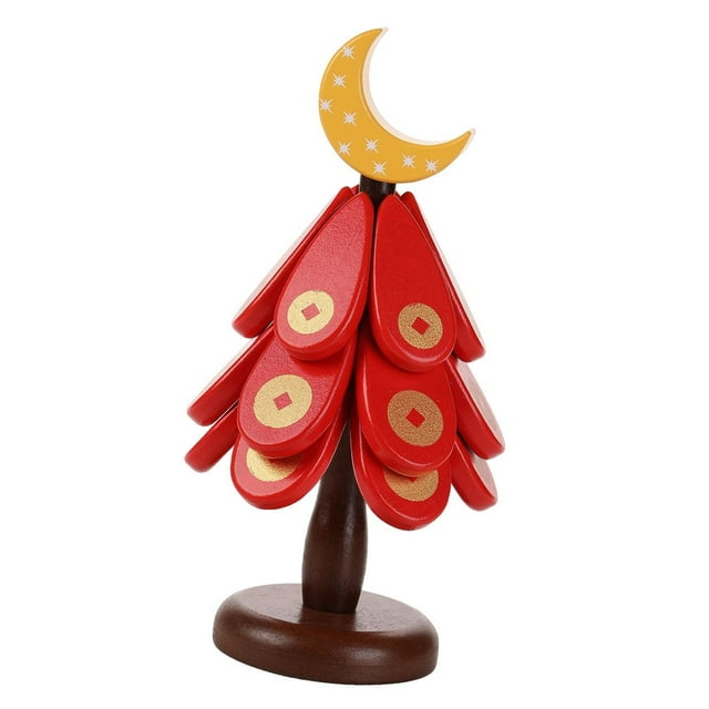 Tnarru Trivets for Hot Dishes Table Protection Foldable Tree Trivets,Tree Coasters for Teapot Bowl Dishes Mugs New Year Decorations Moon