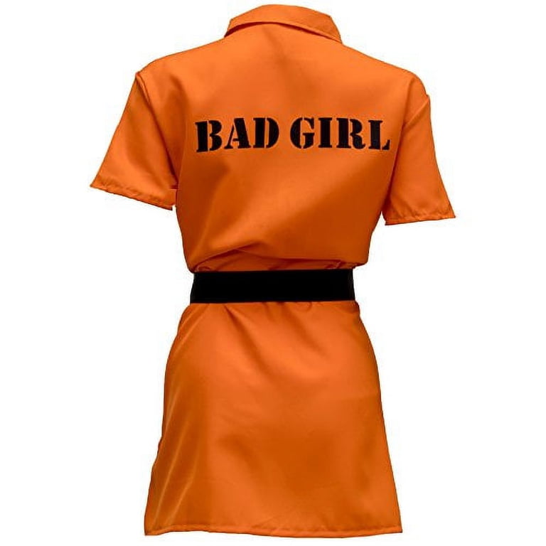 New Boo! Inc. Intimate Inmate Women\'s Halloween Costume Orange Black Boo! Inc. Intimate Inmate Women main image 2