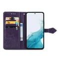 thumbnail image 4 of SaniMore for Samsung Galaxy A54 5G 2023 Wallet Case with Embossed Mandala PU Leather Flip Protection Wrist Strap Credit Card Holder Pocket Kickstand Shockproof Case or Samsung Galaxy A54 5G, Purple, 4 of 7