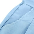 thumbnail image 5 of ZQUUVOU Women's Casual Outdoor Button Wide Leg Shorts Solid High Waist Versatile Loose With Pocket Quarter Shorts Light Blue, 5 of 6
