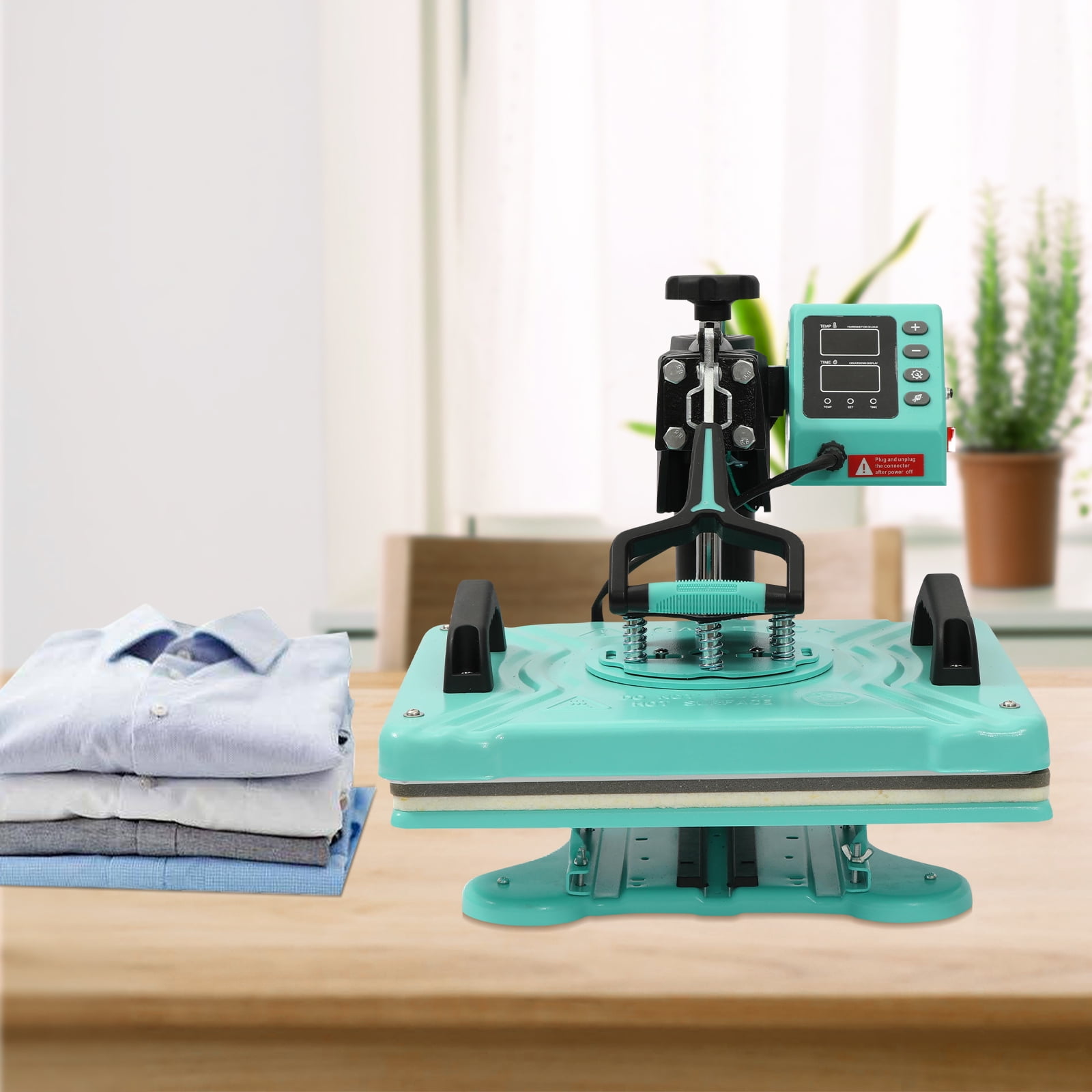 Yiwa 6-in-1 Sublimation Heat Press Machine, 12"x15"