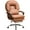 Brown, variant on Lumovita Big and Tall Ergonomic Office Chair Computer Desk Chair - Home Desk Chair with Footrest, High-Back Swivel PU Leather Executive Office Chair (Light Grey)