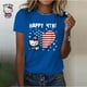 thumbnail image 3 of Camiseta de algodón de Hello Kitty para mujer, camiseta de verano con estampado de dibujos animados para mujer, cuello redondo, manga corta, camiseta para mujer, chándal, ropa holgada, 3 of 5