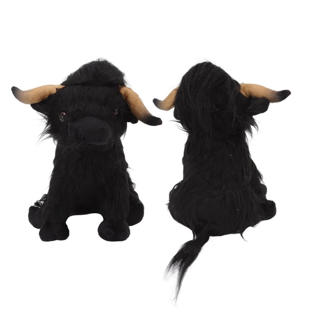 Juguete De Vaca De Peluche, Decoración De Juguete De Vaca De Peluche Portátil Lindo Para El Dormitorio Del Hogar ANGGREK Negro