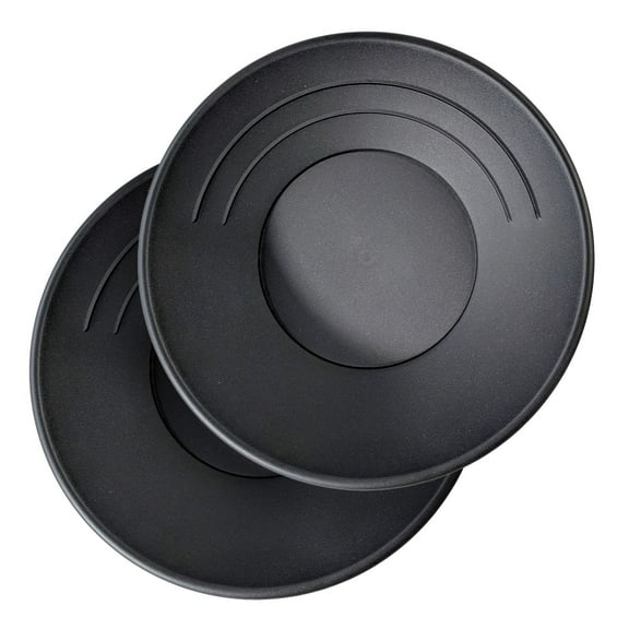 2PK BLACK 10" Gold Rush Gravity Trap Gold Pan - High Impact Flexible Plastic