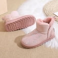 thumbnail image 4 of Kids Boys Girls Snow Boots Slip On Ankle Booties Waterproof Faux Fur Lined for Children Outdoor Winter Shoes, 4 of 5