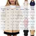thumbnail image 4 of Girls Hooded Woolen Mid-Length Coat Zaewscy Children's Winter Solid Color Woollen Overcoat Long Sleeve Hooded Casual Outwear Pockets Jackets Kids Black 10-11Years, 4 of 9