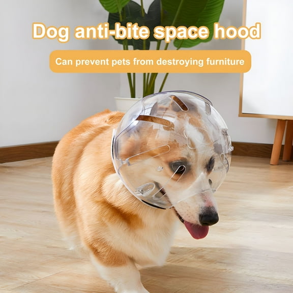 ACDANC Pet Hood Anti-bite Breathable Adjustable Cat Muzzle Cats Dogs Helmet