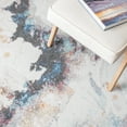 thumbnail image 6 of SAFAVIEH Phoenix Darwin Abstract Area Rug, Ivory/Charcoal, 6'7" x 6'7" Round, 6 of 8