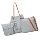 thumbnail image 4 of Bolso grande , bolso de hombro, pochette, bolso para tarjetas - Gris claro talla única Sunnimix Bolso de hombro, 4 of 6