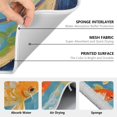 thumbnail image 6 of Yayeee Dish Drying Mat for Kitchen Counter 16" x 18" Microfiber Super Absorbent Coffee Decorative Pad, Art Goldfish, 6 of 9