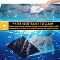 thumbnail image 4 of Gaming Mouse Pad,Honeycomb Hexagon Desk Mat,31.5"X15.7" Large Desk Pad with Stitched Edge Non-Slip Base Keyboard Big Mouse Pad for Office Home Work Gaming-Blue, 4 of 6