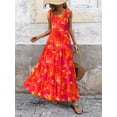 thumbnail image 2 of PRETTYGARDEN Women Dresses Summer Floral Sleeveless Maxi Dress Casual Spaghetti Strap Tiered Flowy Beach Long Dress, 2 of 8