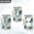 thumbnail image 7 of Yayeee Duplex Wall Plate 1-Gang 4.5"x2.7" Home Receptacle Light Switch Decorative Outlet Cover, Peacock Feather, 7 of 7