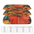 thumbnail image 2 of 3 Pcs Soft Bedding Set, Includes 1 Duvet Cover with Zipper And 2 Pillow,Shams Hawaiian Hibiscus Garden Orange Flowers Full(79"×90"), 2 of 8
