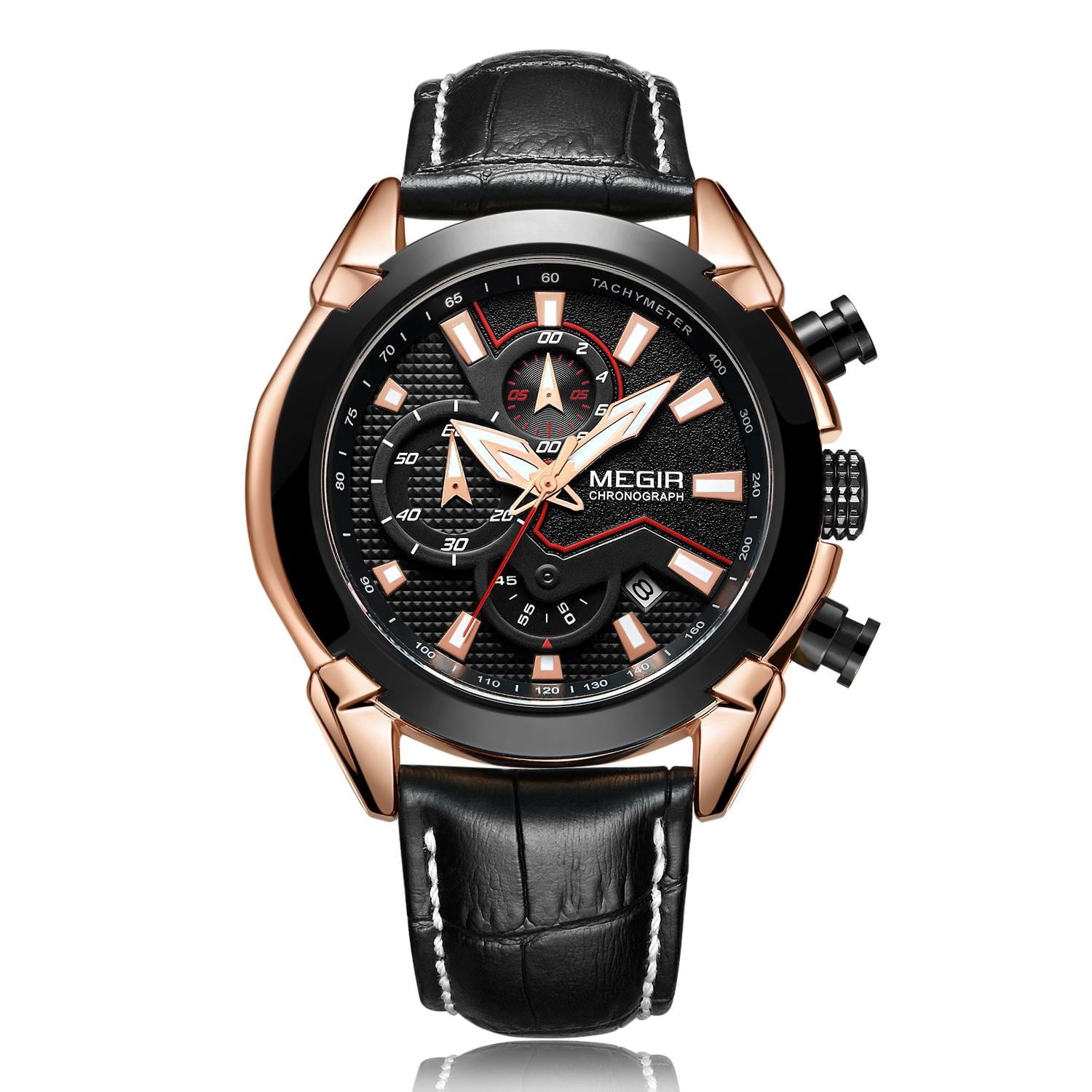 MEGIR Sport Watch Chronograph Men's Quartz Military Wristwatch Waterproof Luminous Clock Men Gifts