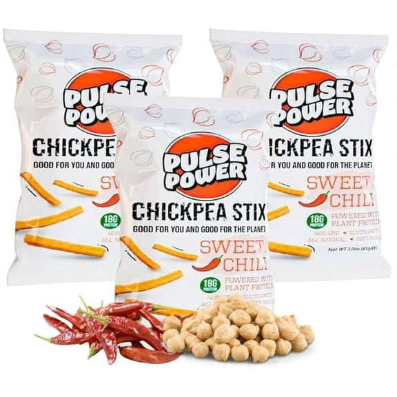 Pulse Power Chickpea Stix Sweet Chili 3oz
