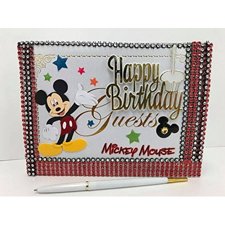  Mickey  Mouse  Guest Book Birthday  Party  Supplies  Walmart  com