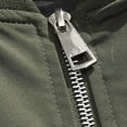 thumbnail image 6 of Baseball Jackets for Men with Pockets Zip Up Long Sleeve Coats Mens Casual Solid Color No Hood Mock Neck Lightweight Athletic Windbreaker Jacket, 6 of 7