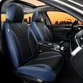 thumbnail image 2 of Florich Car Seat Covers Full Set, Luxury Design Front and Rear Seat Protectors, Universal Auto Interior Accessories Fit for Most Cars, Black&Blue, 2 of 8
