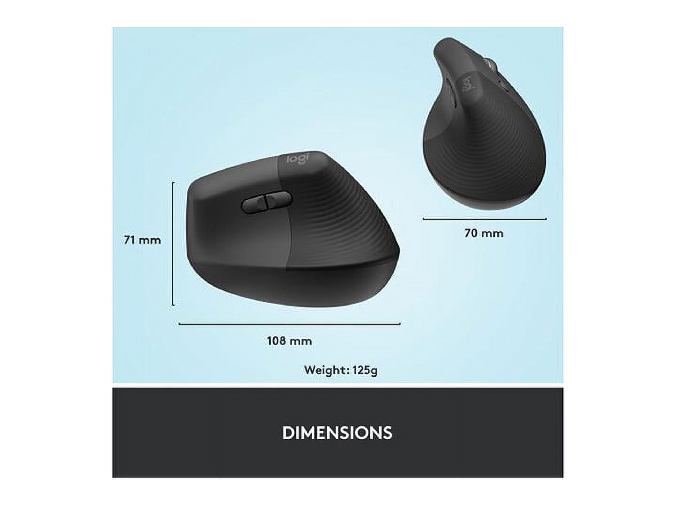 Logitech LIFT VERTICAL Ergonomic Wireless Mouse - Victory Store