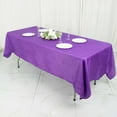 thumbnail image 3 of Efavormart 60" X 102" - Purple Accordion Crinkle Taffeta Rectangular Table Cover - Perfect for Wedding Ceremonies, Parties, Upscale Occasions, Birthday Celebrations, and Any Special Event, 3 of 11