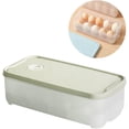 thumbnail image 1 of Caja de plástico para huevos, caja de almacenamiento de huevos, cesta de plástico para 10 huevos, caja de almacenamiento de huevos, para nevera (verde claro), 1 of 4