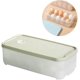 thumbnail image 1 of Caja de plástico para huevos, caja de almacenamiento de huevos, cesta de plástico para 10 huevos, caja de almacenamiento de huevos, para nevera (verde claro), 1 of 4